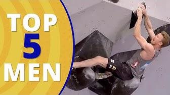 'Video thumbnail for Top 5 Men Climbing at the Olympics 2021 Tokyo'
