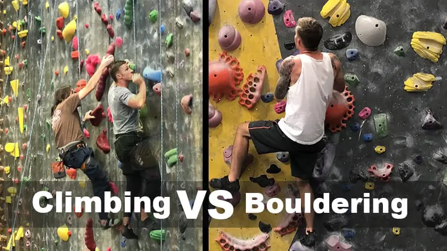 Bouldering vs Climbing: training, skills, strength, grades,